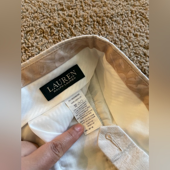 Lauren Ralph Lauren 100% Linen Pants - Picture 4 of 6